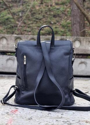 Женская сумка-рюкзак virginia conti италия. натуральная кожа.8 фото