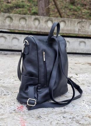 Женская сумка-рюкзак virginia conti италия. натуральная кожа.9 фото