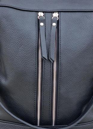 Женская сумка-рюкзак virginia conti италия. натуральная кожа.10 фото