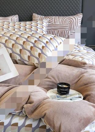 Постельное белье премиум комбинированное