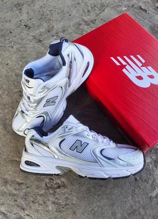 Кроссовки new balance 530 white silver  🔤производитель вьетнам (топ качество)  🔤размеры 366 фото