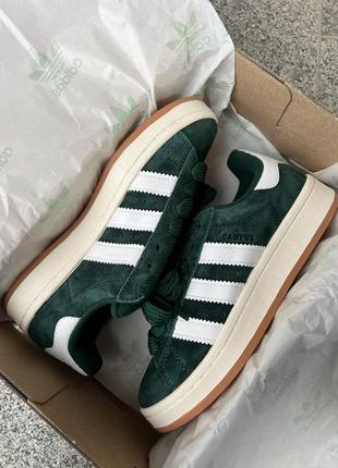 Распродажа ❗️ замшевые кроссовки adidas campus forest glade green premium5 фото