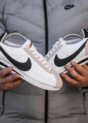 Олд скальные кроссовки nike cortez кеды с пеной old school бежевые4 фото