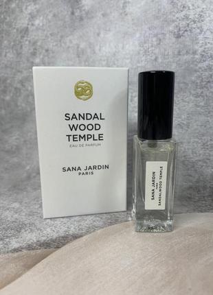 Оригинальная парфюмированная вода sandal wood temple sana jardin