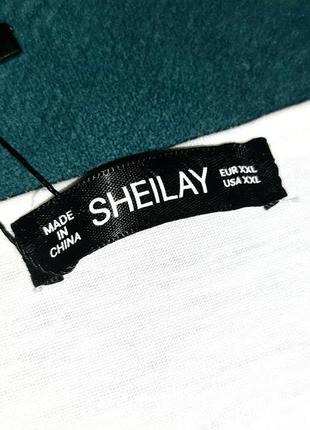Красивый топ на бретелях майка футболка sheilay. размер xxl.7 фото