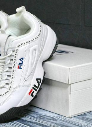 Розпродаж! fila disruptor кросівки кеди жіночі шкіряні шкіра весняні осінні відмінна якість демісезонні демісезон філа