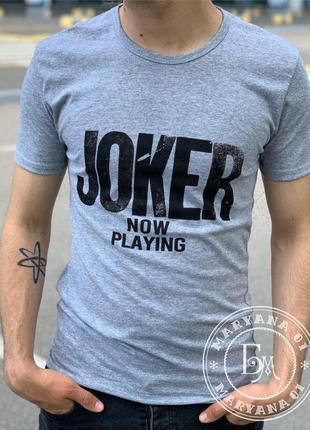 Базова чоловіча футболка joker / сіра4 фото