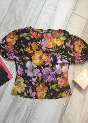 Напівпрозора блузка в кольорах