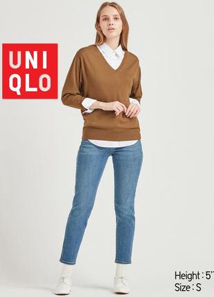 М'який приємний светр uniqlo з вовни мериноса