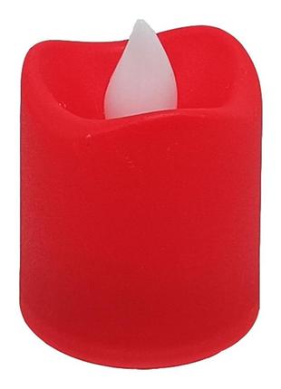 Kr декоративная свеча cx-21 led, 5 см (красный)