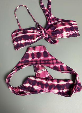 Купальник swimwear женский tie dye крутой купальник8 фото