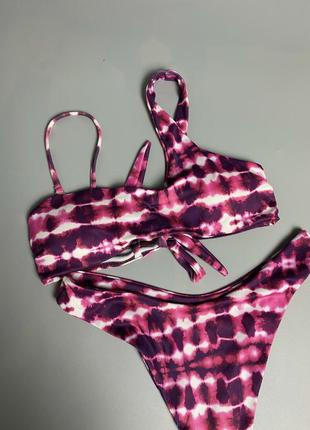 Купальник swimwear женский tie dye крутой купальник5 фото