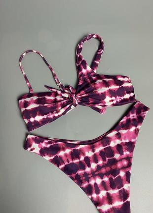Купальник swimwear женский tie dye крутой купальник2 фото