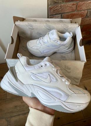 Nike m2k tekno "white"1 фото