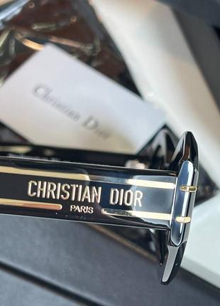 Очки в стиле dior черные6 фото