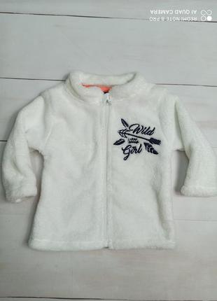 "распродажа"тепленькие кофточки меховушки на малышей, lupilu, 3-6 мес.