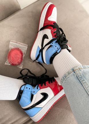 Nike jordan 1 retro high blue red 🆕 осінні кросівки 🆕 купити накладений платіж