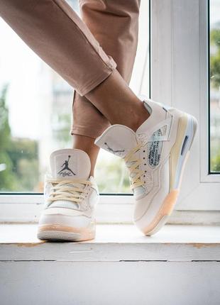 Жіночі кросівки nike air jordan 4 x off-white8 фото