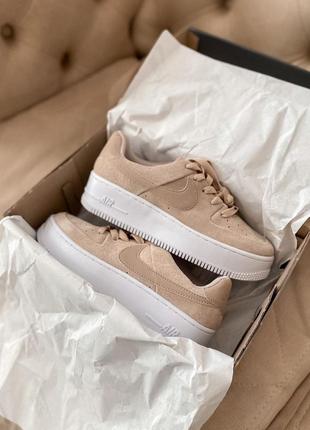Nike air force saga beige suede 🆕 осенние кроссовки найк 🆕 купить наложенный платёж2 фото
