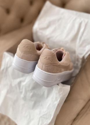 Nike air force saga beige suede 🆕 осенние кроссовки найк 🆕 купить наложенный платёж7 фото