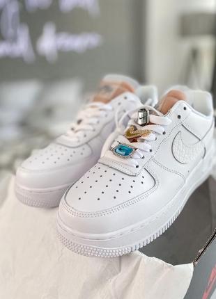 Nike air force 1 lx white lace beige 🆕 жіночі кросівки найк 🆕 купити накладений платіж4 фото