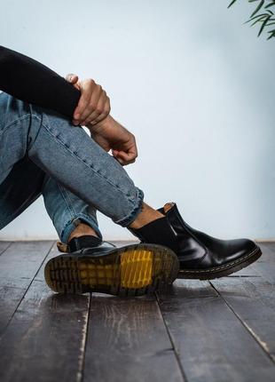 Чоловічі черевики dr.martens 1460 chelsea black5 фото