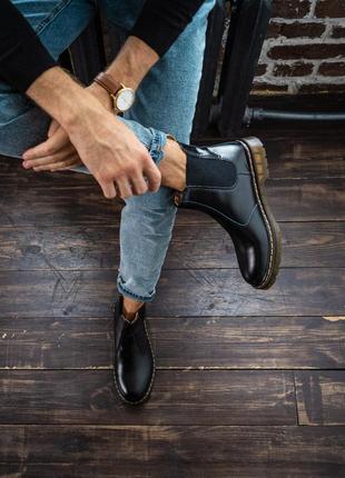 Чоловічі черевики dr.martens 1460 chelsea black8 фото