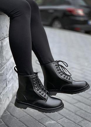 Ботинки dr. martens 1460 mono black🔥мартинсы, кожаные сапоги