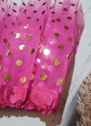 Юбка фатиновая розовая для девочек   конфетка6 фото