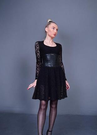 Мереживне чорне плаття,гіпюрова сукня poliit 🖤1 фото