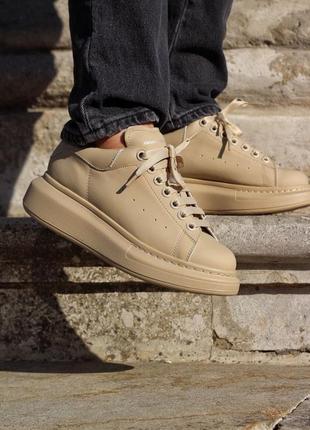 Кросівки alexander mcqueen light  beige matte  кроссовки