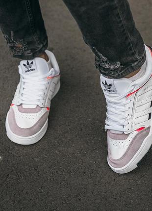 Adidas drop step "white\grey\orange"кросівки чоловічі адідас
