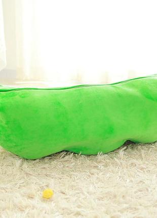 Мягкая плюшевая игрушка зеленый горошек resteq 24 см. плюшевый горошек2 фото
