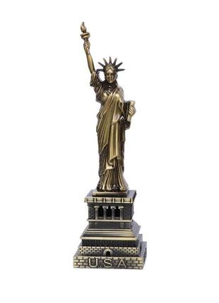 Статуэтка статуя свободы resteq 30 см. металлическая скульптура статуя свободы. сувенир statue of liberty2 фото