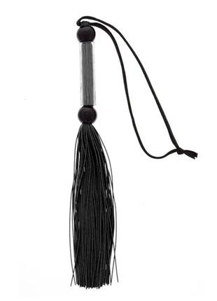 Силиконовый флогер gp silicone flogger whip black, 26 см.