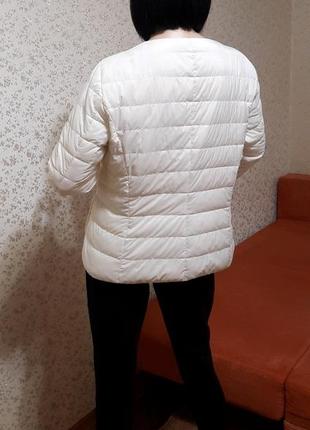 Пуховик herno двухсторонний демисезон р. 48 50 черный белый гусиный пух куртка4 фото