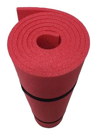 Килимок для йоги та фітнесу yoga mat червоний1 фото