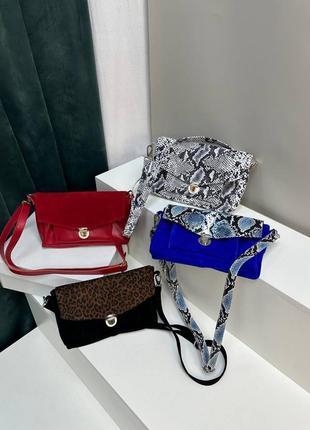 Ексклюзивні сабо клогі з натуральної італійської шкіри жіночі під рептилію