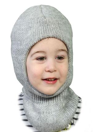 Зимняя шапка-шлем детская квин тм бабасик. 3 цвета3 фото