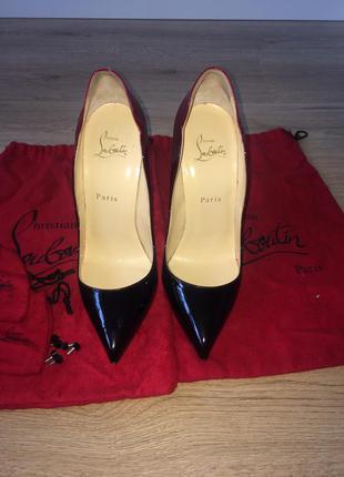 Очаровательные ! безумно красивые туфли от christian louboutin hot chick patent 130mm2 фото