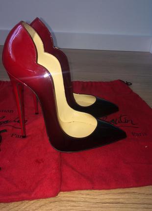 Очаровательные ! безумно красивые туфли от christian louboutin hot chick patent 130mm4 фото