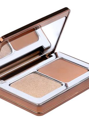 Палетка бронзер і хайлайтер natasha denona bronze &amp; glow cheek duo4 фото