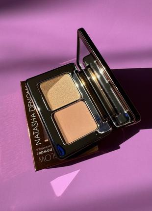 Палетка бронзер і хайлайтер natasha denona bronze &amp; glow cheek duo1 фото