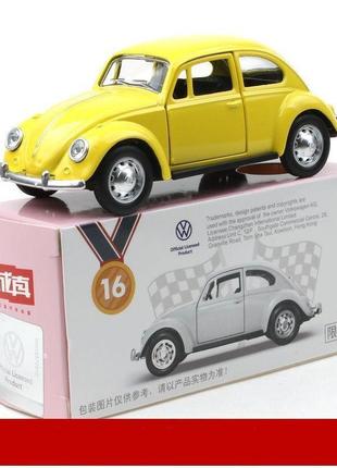 Автомодель легкосплавна автомобіля volkswagen beetle рук (розмір 1:38)