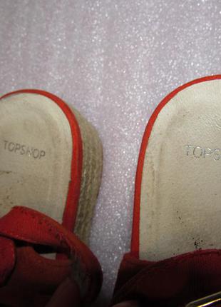 Topshop ~босоніжки еспадрільї повністю шкіра~ 40/74 фото