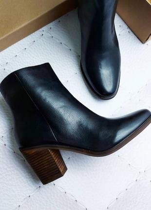 Lucky brand оригинал кожаные черные ботинки ботильоны3 фото