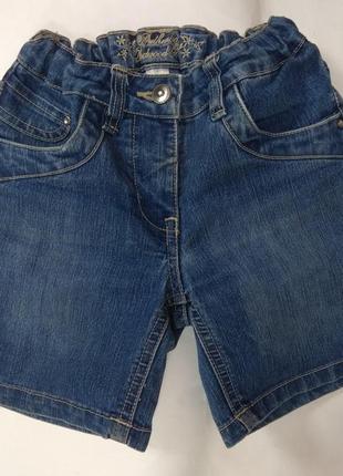 Шорты бермуды джинсовые authentic 9-10лет (140 см)1 фото