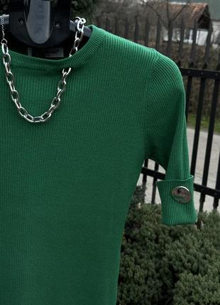 Яркая стильная женская кофта блуза зеленая травяная5 фото
