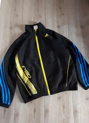 Куртка ,кофта спортивна adidas чорна на сітці на вік 9-10 років
