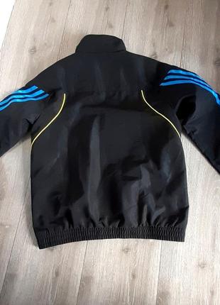 Куртка,кофта спортивная adidas черная на сетке на возраст 9-10 лет3 фото